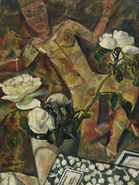 White roses, 1914. Creator: Büttner, Erich (1889-1936).