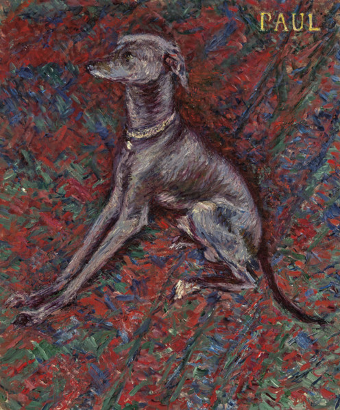 The dog "Paul", c1886. Creator: Caillebotte, Gustave (1848-1894).