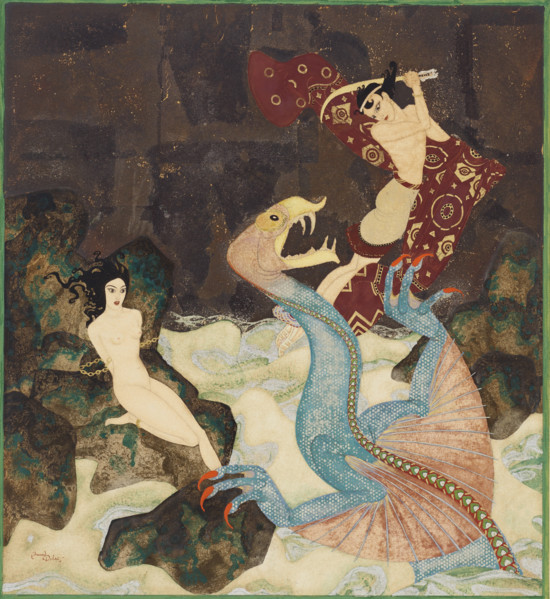 Perseus and Andromeda. Creator: Dulac, Edmund (1882-1953).