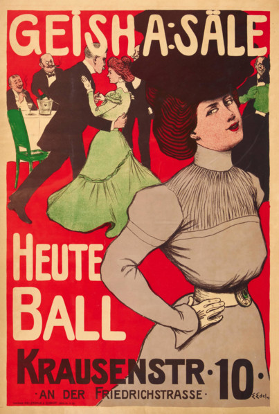 Geisha Halls Today Ball, 1898. Creator: Edel, Edmund (1863-1934).