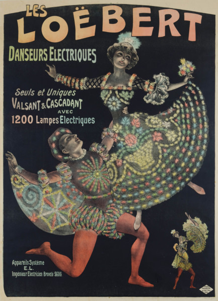 Les Loëbert, danseurs électriques, c1895-1900. Creator: Galice, Louis (1864-1935).