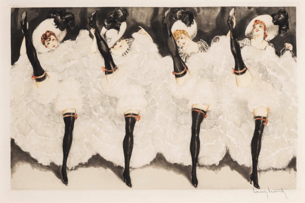 Can-Can, 1933. Creator: Icart, Louis Justin Laurent (1888-1950).