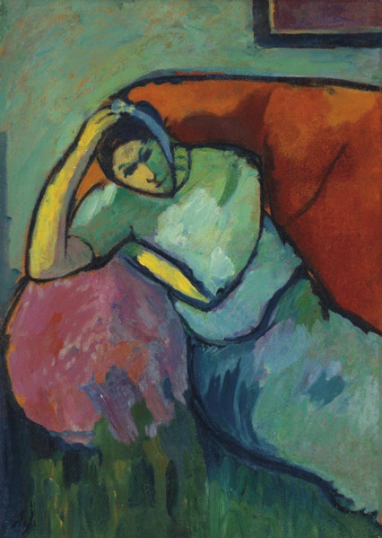 Seated woman, c1909. Creator: Javlensky, Alexei, von (1864-1941).