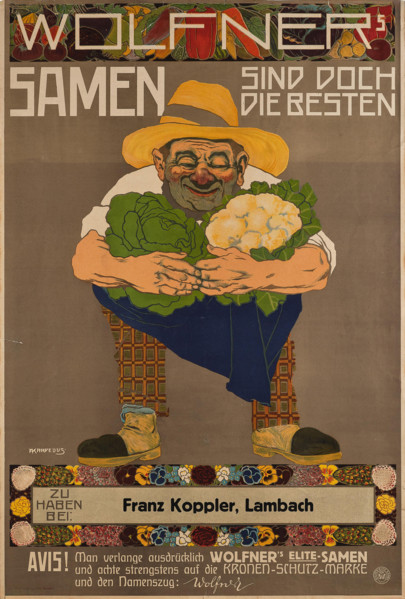 Wolfner's seeds are the best, c1900. Creator: Karpellus, Adolf (1869-1919).