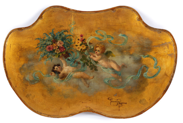 Putti and flowers. Creator: Kiyohara, Tama (O'Tama), (Eleonora Ragusa) (1861-1939).