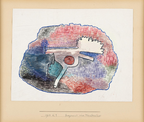 Fragment of a wall painting, 1933. Creator: Klee, Paul (1879-1940).