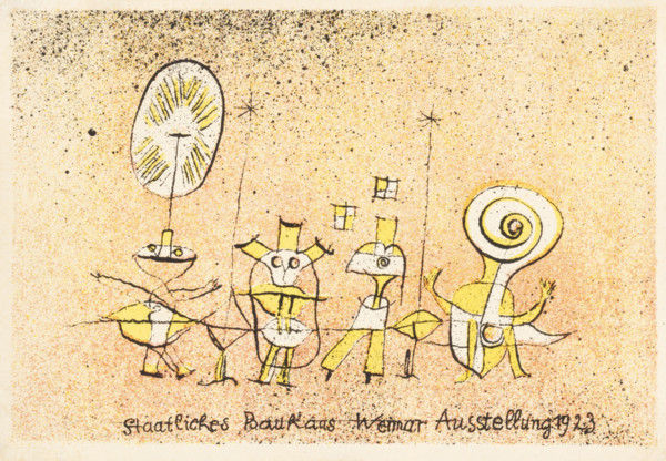 The Bright Side. Postcard for Bauhaus Exhibition Weimar, 1923. Creator: Klee, Paul (1879-1940).