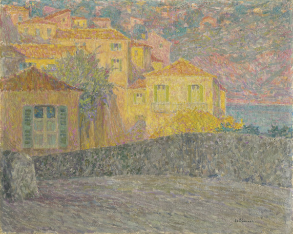 Houses in the sun, Villefranche-sur-Mer, 1927. Creator: Le Sidaner, Henri (1862-1939).