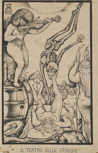 The Witches' Theater, 1922. Creator: Martini, Alberto (1876-1954).