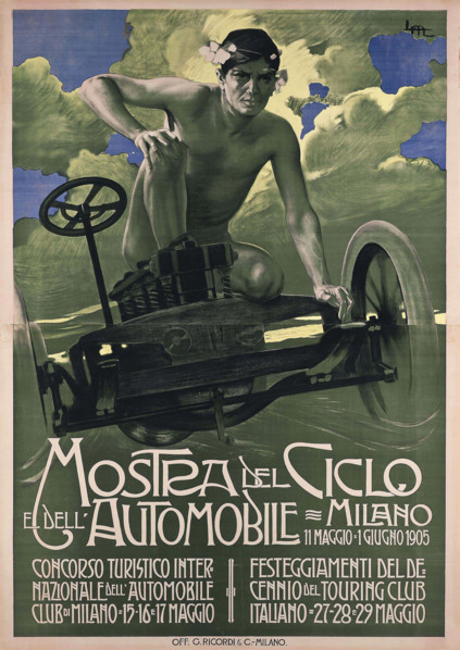 Mostra del Ciclo e dell'Automobile, 1905. Creator: Metlicovitz, Leopoldo (1868-1944).