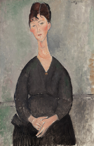 Café Singer, 1917. Creator: Modigliani, Amedeo (1884-1920).