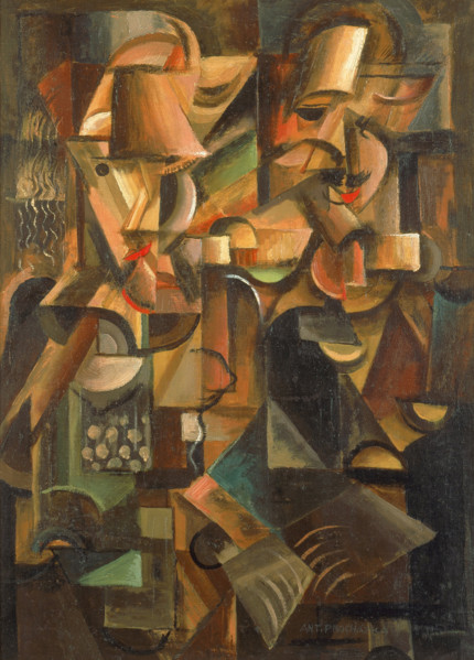 Man and Woman, 1915. Creator: Procházka, Antonin (1882-1945).