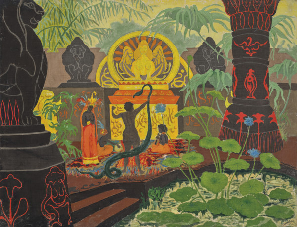 Voodoo Temple or The Snake Charmer, 1901. Creator: Ranson, Paul Elie (1864-1909).