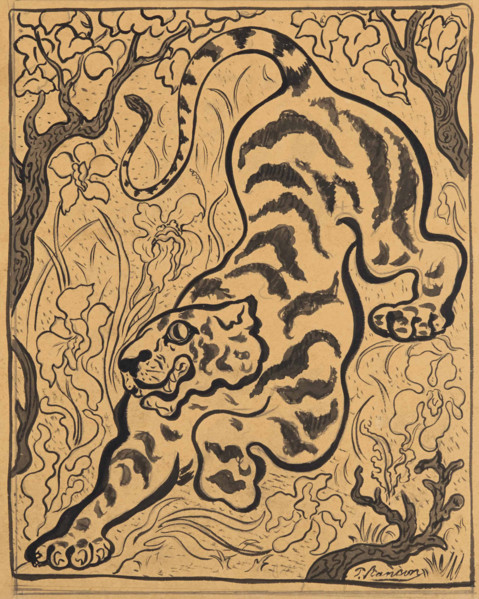 Tiger in the jungles, 1893. Creator: Ranson, Paul Elie (1864-1909).