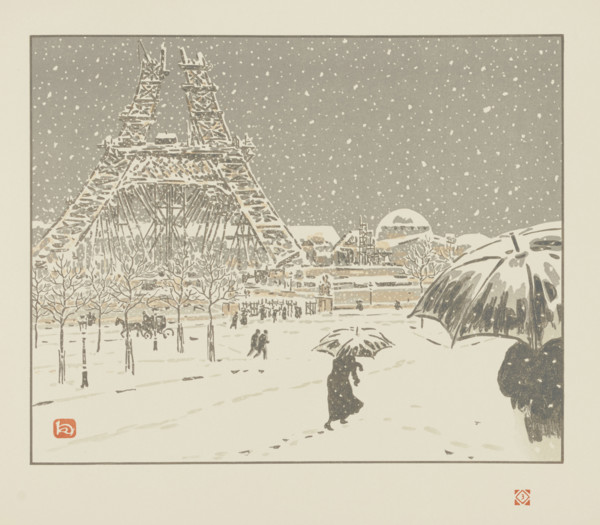 From Thirty-Six Views of the Eiffel Tower, 1902. Creator: Rivière, Henri (1864-1951).