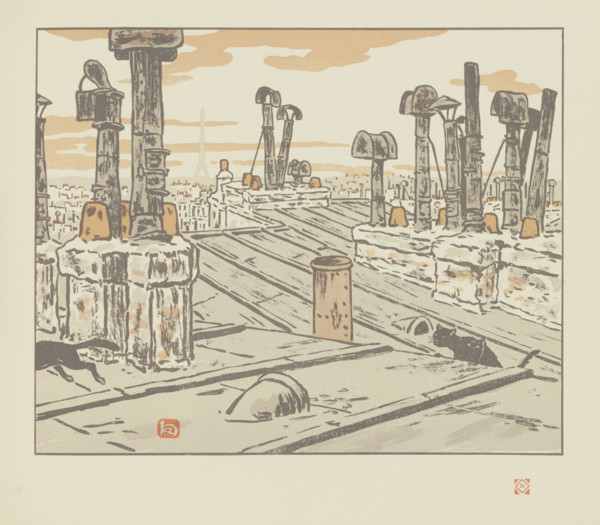 From Thirty-Six Views of the Eiffel Tower, 1902. Creator: Rivière, Henri (1864-1951).