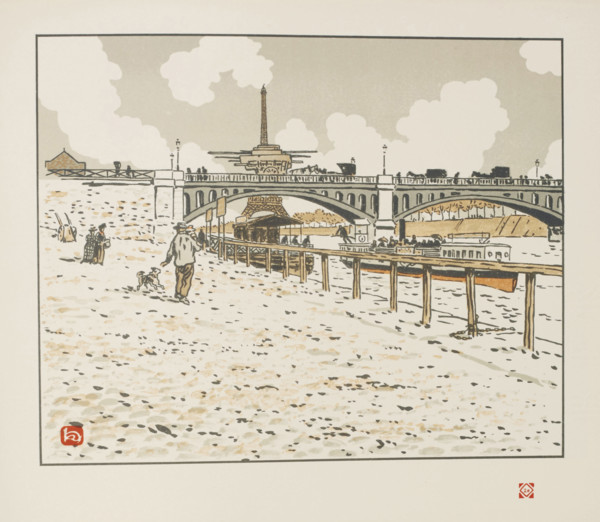 From Thirty-Six Views of the Eiffel Tower, 1902. Creator: Rivière, Henri (1864-1951).