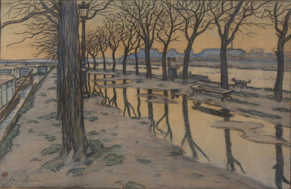 Île aux Cygnes, c1900. Creator: Rivière, Henri (1864-1951).