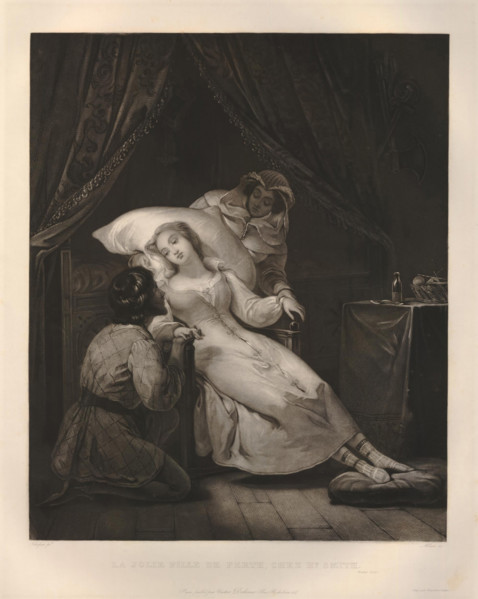La jolie fille de Perth (Scene from "The Fair Maid of Perth" by Walter Scott). Creator: Schopin, Henri-Frédéric (1804-1880).
