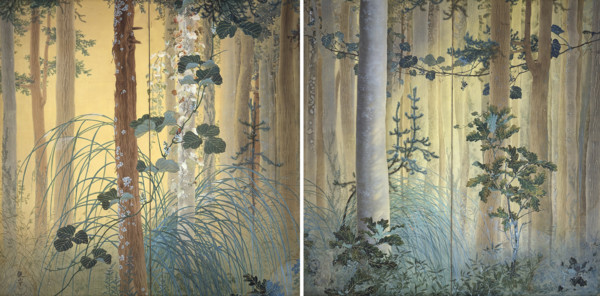 Autumn among Trees, 1907. Creator: Shimomura, Kanzan (1873-1930).