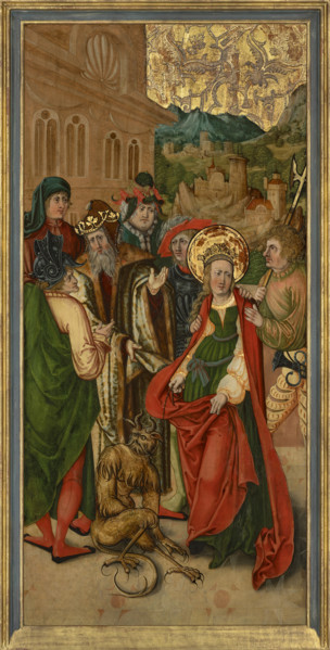 Saint Margaret of Antioch brought before Olybrius, Early16th cen.. Creator: South German master (16th century).