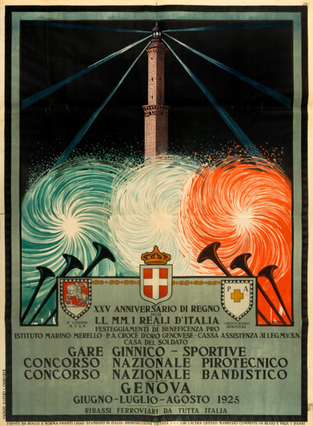 Concorso Nazionale Pirotecnico e Bandistico, Genova, 1925. Creator: Trematore, Severino (1895-1940).