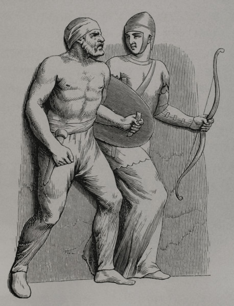 Germanic and Gaul auxiliaries, 1877. Creator: Unknown.