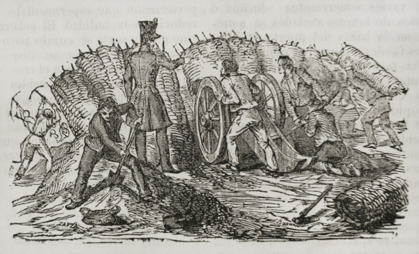 First Carlist War, (1833-1840): Action at Vargas, November 3, 1833, (1842).  Creator: Unknown.