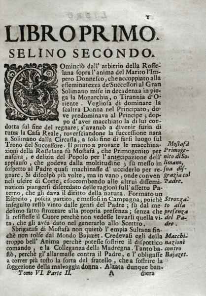 Mappamondo Istorico, Volume VI, Part II: Life of the Ottoman Emperors, 1722.  Creator: Antonio Foresti.