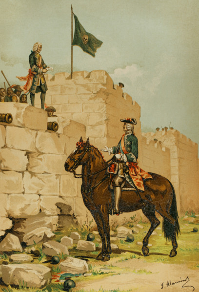 War of the Spanish Succession: Catalonia campaign - Siege of Barcelona, 1714, (1891). Creator: Unknown.
