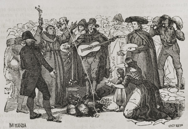 Patriotic donations and offerings by the Spaniards, War of Roussillon, (1793-1795), 1851.  Creator: Unknown.
