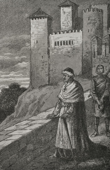 Pope Luna in the castle of Peniscola...in 1411 until his death..., 1890. Creator: Unknown.