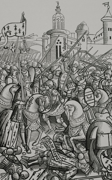 Battle of Auray, (29 September 1364), 1514 (1877). Creator: Unknown.