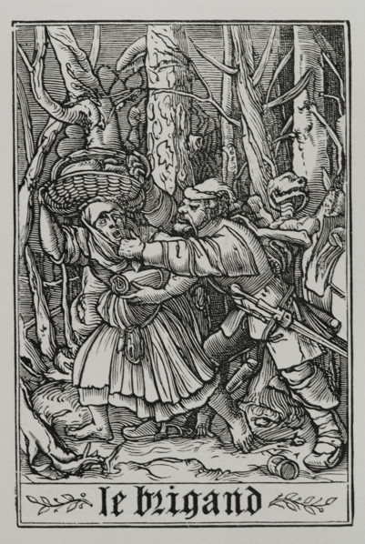 The Bandit from "The Dance of Death", 1547, (1877). Creator: Unknown.