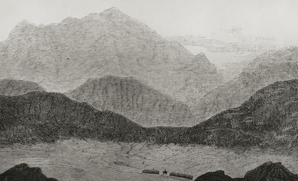 Entrance to the Bolan Pass, (present-day Pakistani territory), 1878.  Creator: Unknown.