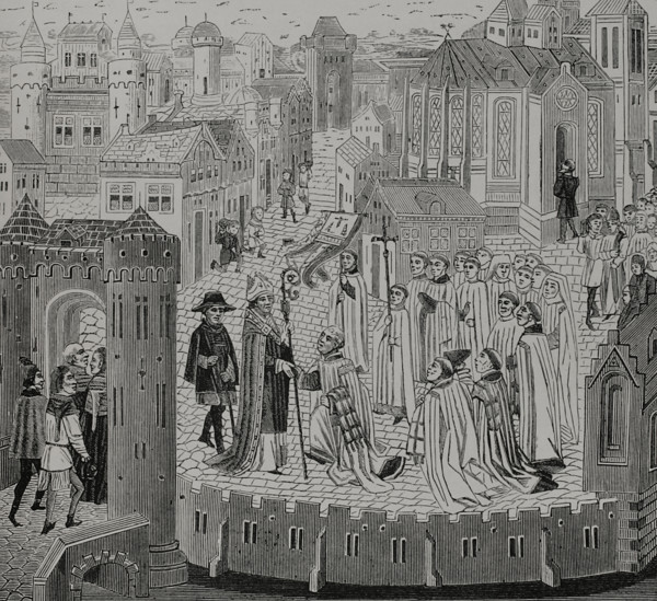 Solemn reception of a bishop, 1446-48, (1877).  Creator: Unknown.