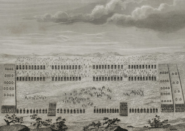 An army during the Roman conquest of the Iberian Peninsula, 1852. Creator: Unknown.