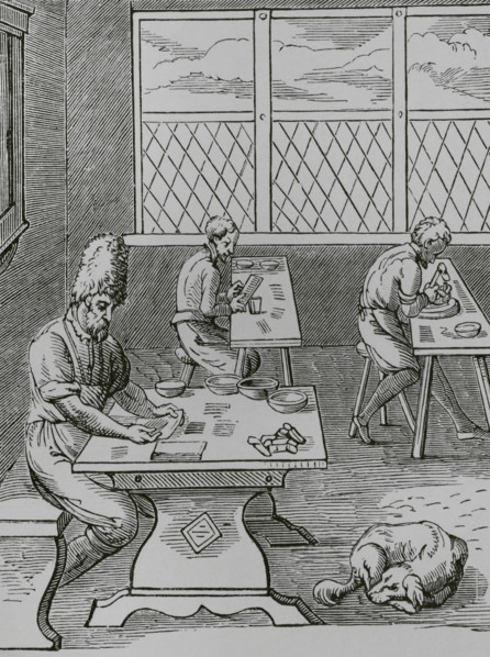 Pin and Needle maker, 16th century, (1878). Creator: Unknown.