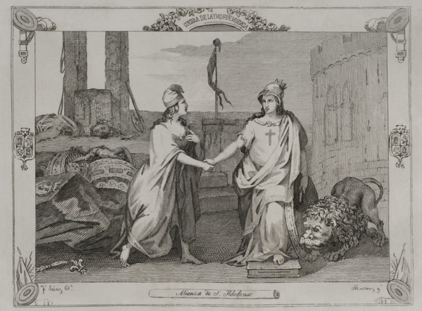 Treaty of San Ildefonso, (August 19, 1796), 1851.  Creator: Unknown.