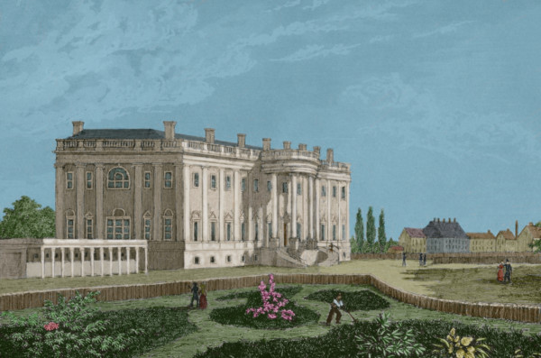 The White House, Washington DC, United States, 1837, (1850).  Creator: Jules Louis Arnout.