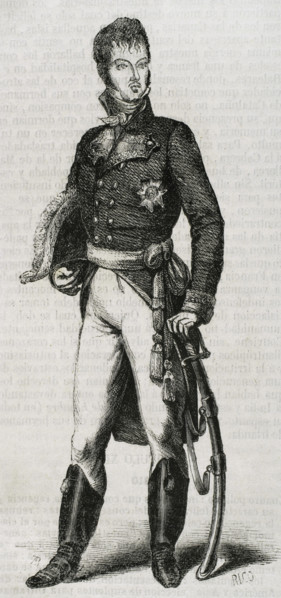 Juan Díaz Porlier, Spanish military, Field Marshal, 1853.  Creator: Bernardo Rico.