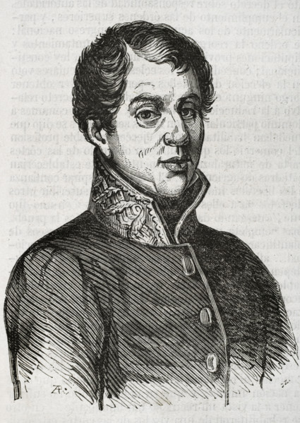 Rafael del Riego, (1784-1823), Spanish general and liberal politician, who played a key role...1853. Creator: Unknown.