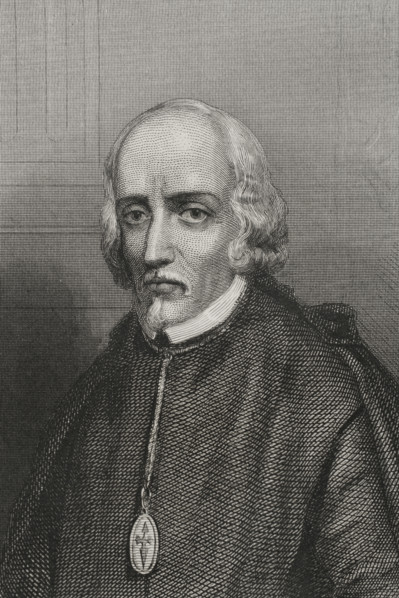 Pedro Calderón de la Barca, (1600-1681), Baroque Spanish writer of the Golden Age..., 1856.  Creator: Charles Geoffroy.