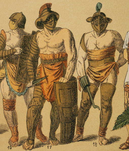 Gladiators, Roman Empire, 1881.  Creator: Unknown.