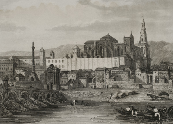 View of the Mosque and the Alcazar, Cordoba, Spain, 1853. Creator: Antonio Roca Sallent.