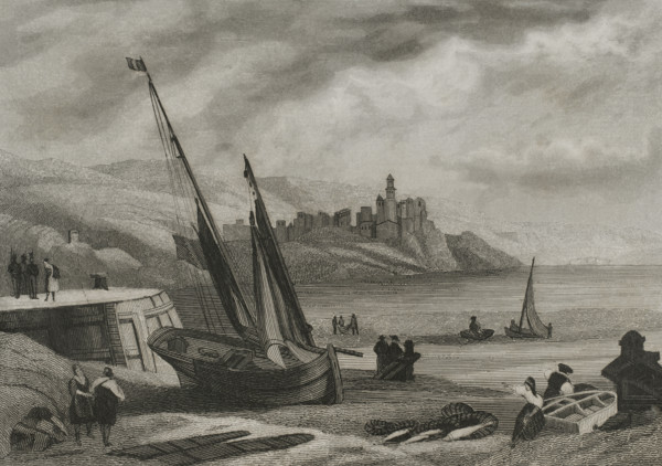 Basque Provinces, (Vascongadas), Guipuzcoa province, Fuenterrabia (Hondarribia)...1853. Creator: Antonio Roca Sallent.