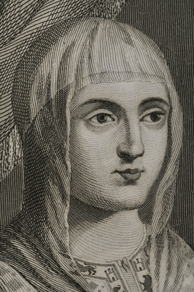 Isabella I, (1451-1504), Queen of Castile, (1474-1504), Queen consort of Aragon..., 1853.  Creator: Antonio Roca Sallent.