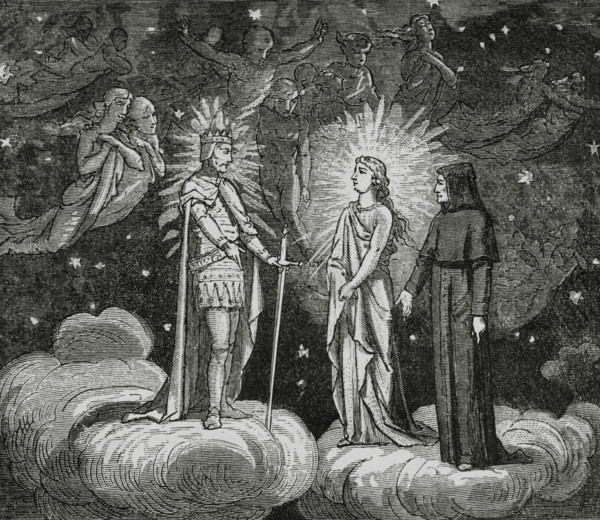 The Divine Comedy, (1307-1321): The Paradise, 1888. Creator: Jean Edouard Dargent.