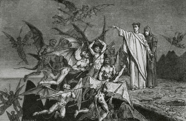 The Divine Comedy, (1307-1321): Inferno (Hell), 1888. Creator: Jean Edouard Dargent.