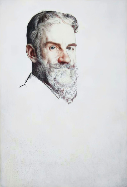 George Bernard Shaw, 1907. Creator: William Strang.